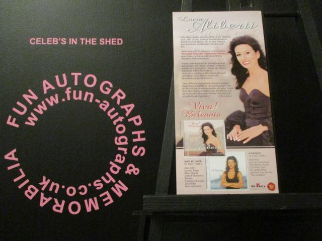 Lucia Aliberti Authentic Autographed Flyer
