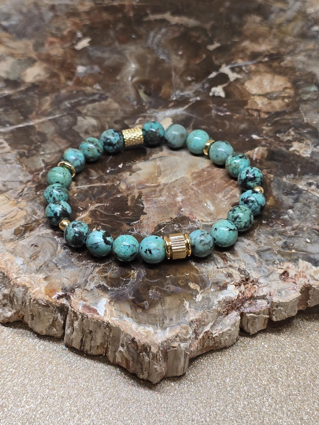 Bracelet Turquoise d'Afrique en 0,8 cm