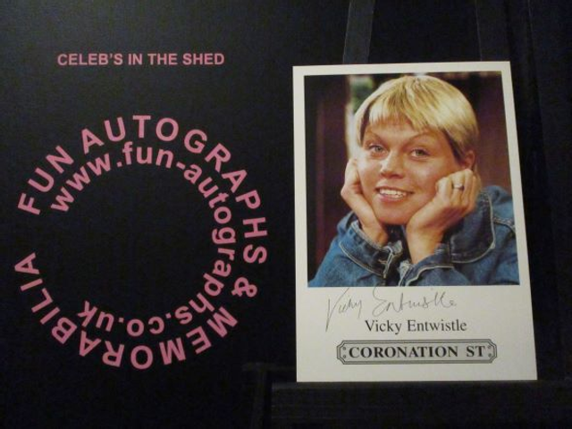 Vicky Entwistle (Janince Battersby) Original Coronation Street Pre-Print Cast Card