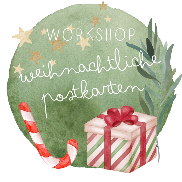 Aquarell Workshop: Weihnachtliche Postkarten / am 05.12.2025 von 19:00 - 20:30 Uhr 
