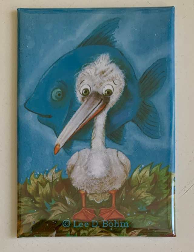 Magnet "Der schlaue Pelikan" / Magnet "The Smart Pelican"