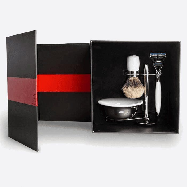 Set di lusso - Lacca bianca e palladio