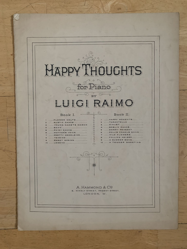 Happy Thoughts for Piano Book 1 Lugi Raimo Sheet Music