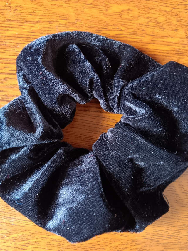 Chouchou Cheveux Élastique Velours Noir 