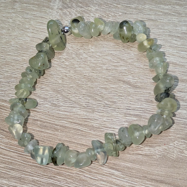 Bracelet "Préhnite" baroque BR-222