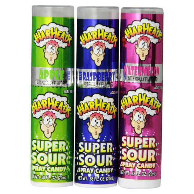 Warheads Super Sour Spray - 3 Pack