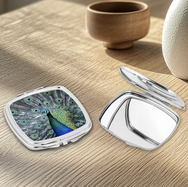 "Stunning Peacock" Compact Mirror  