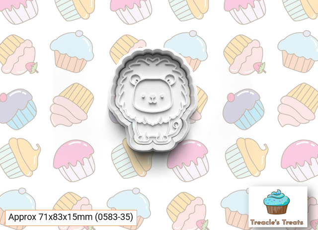 Lion Fondant/cookie stamp with cutter 
