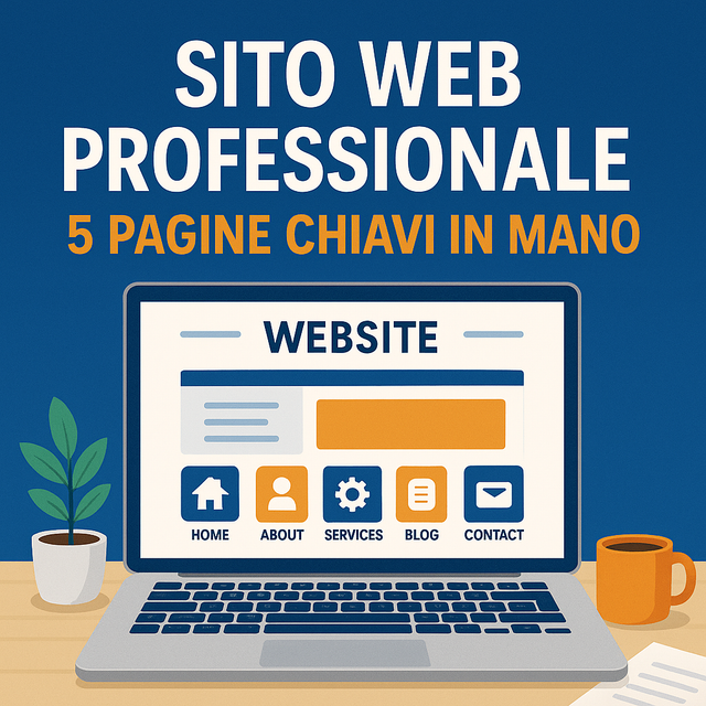 Sito Web Professionale – 5 Pagine per Farti Riconoscere Online