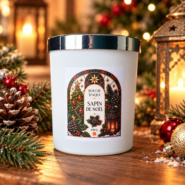 Bougie parfumée Sapin de Noël - 150 g