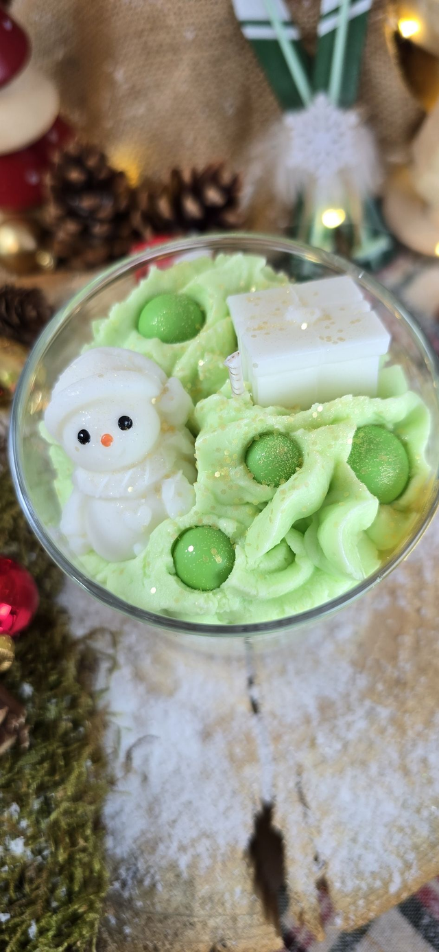 ⛄ Bougie Chantilly – Bonhomme de Neige