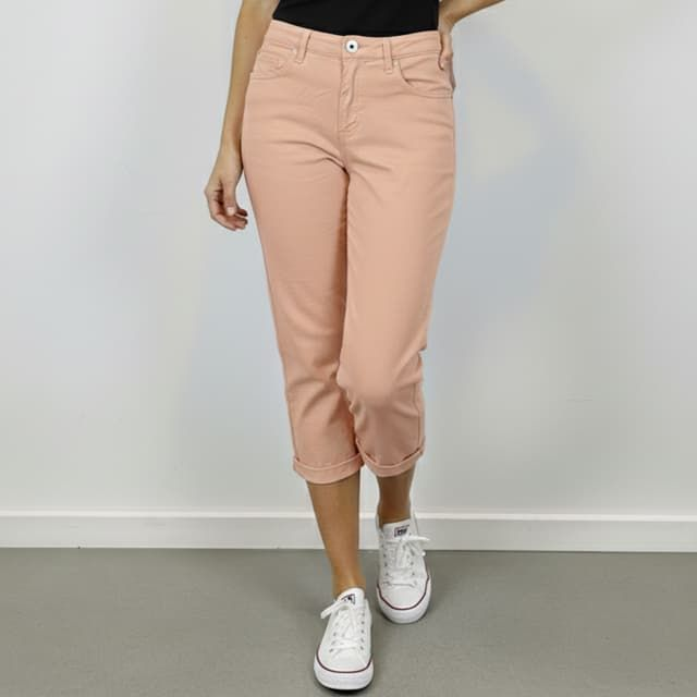 Pantacourt Place du Jour Nude – Pantalon Stretch Coton