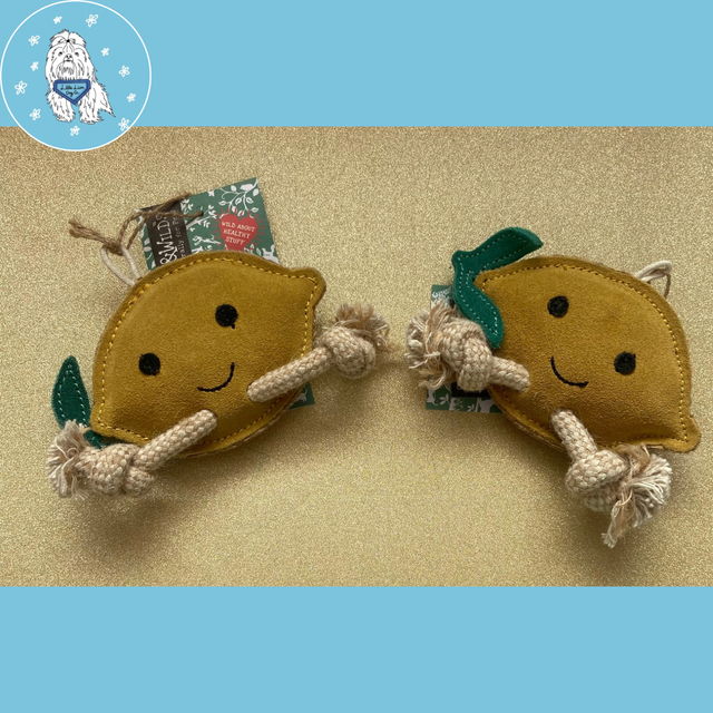 Green and Wilds Libby the Lemon Eco Dog Toy 