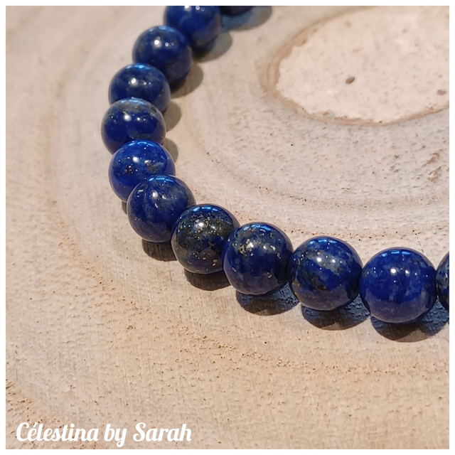 Bracelet Lapis-Lazuli 6mm Taille Dame