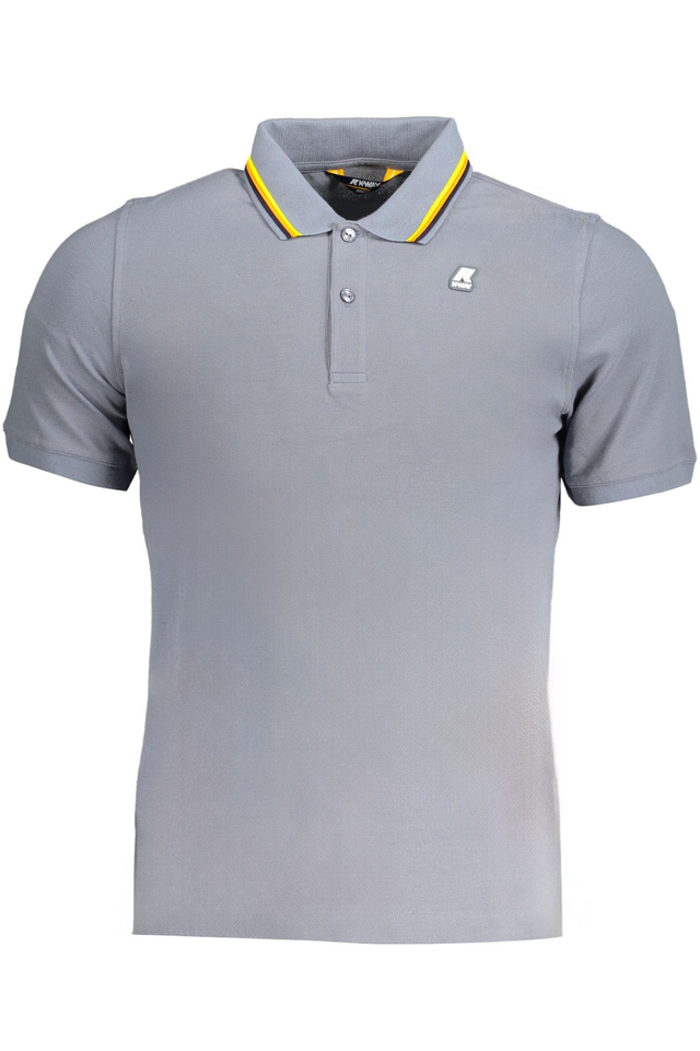 K-WAY POLO MANICHE CORTE UOMO GRIGIO