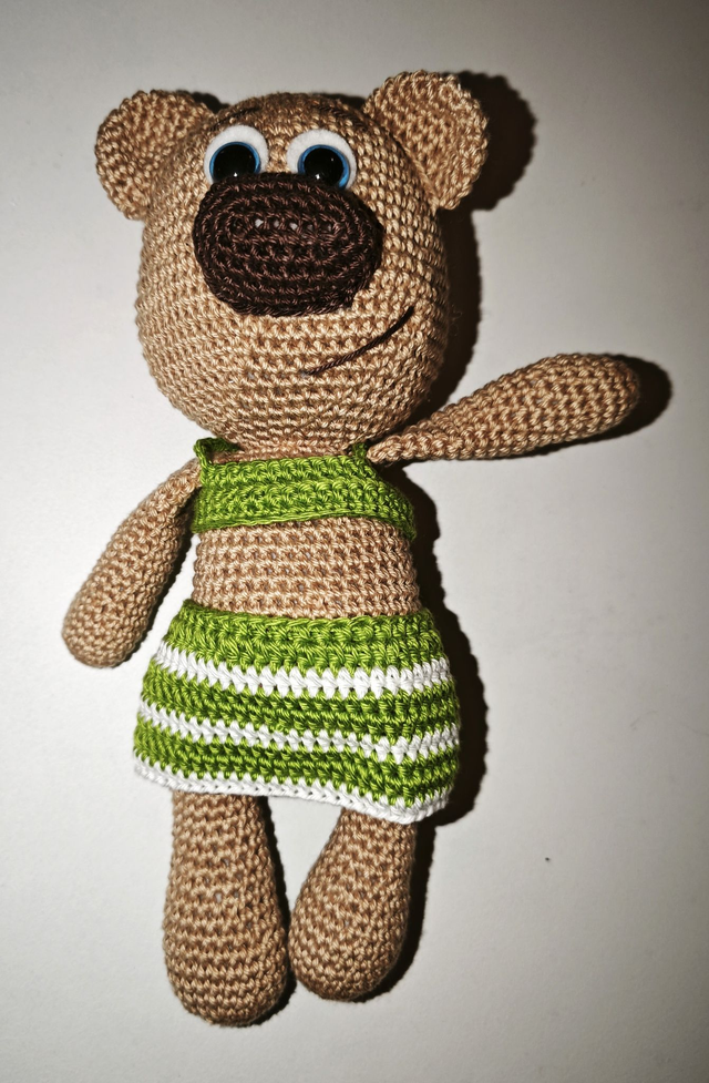 Jupe et Top pour Camille vert et blanc (sans Camille) 