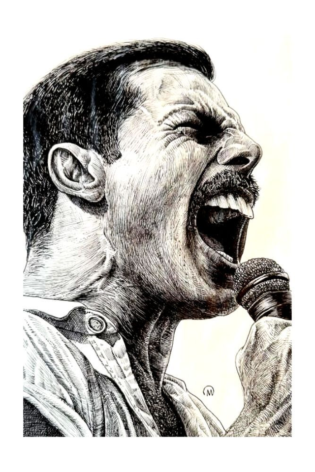 Freddie Mercury Queen Music Art Print