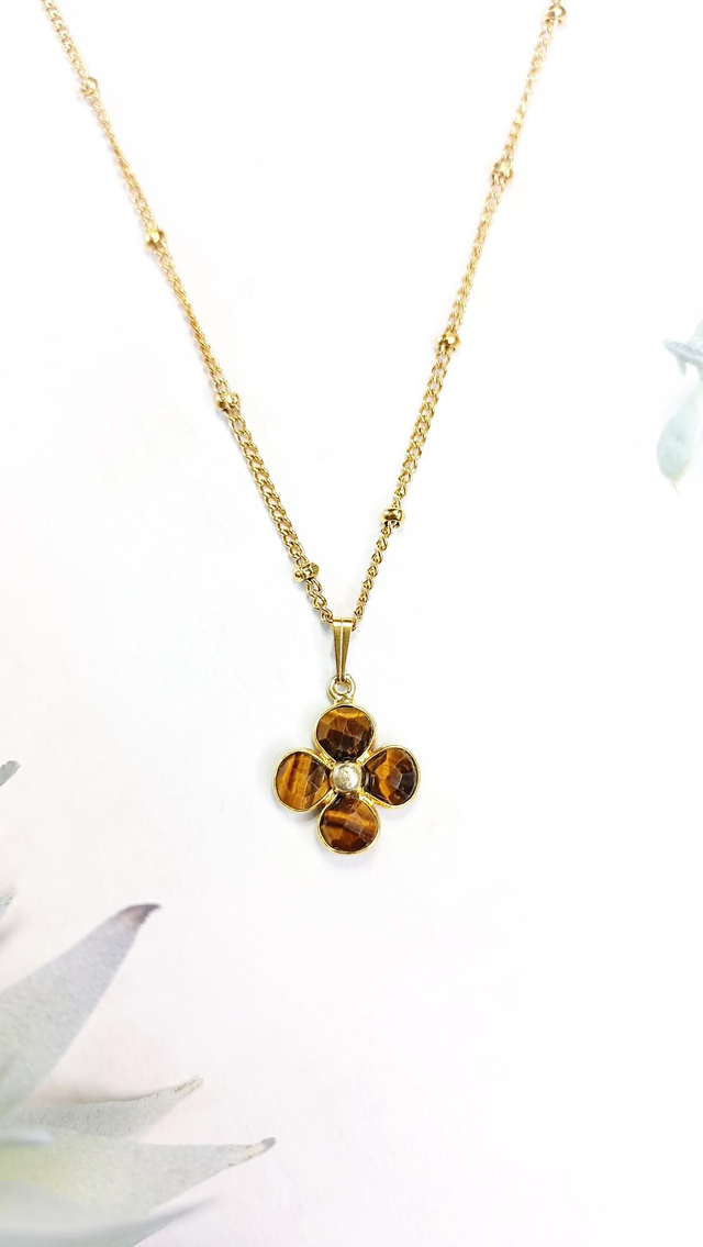 Collier TILAH - Œil de tigre