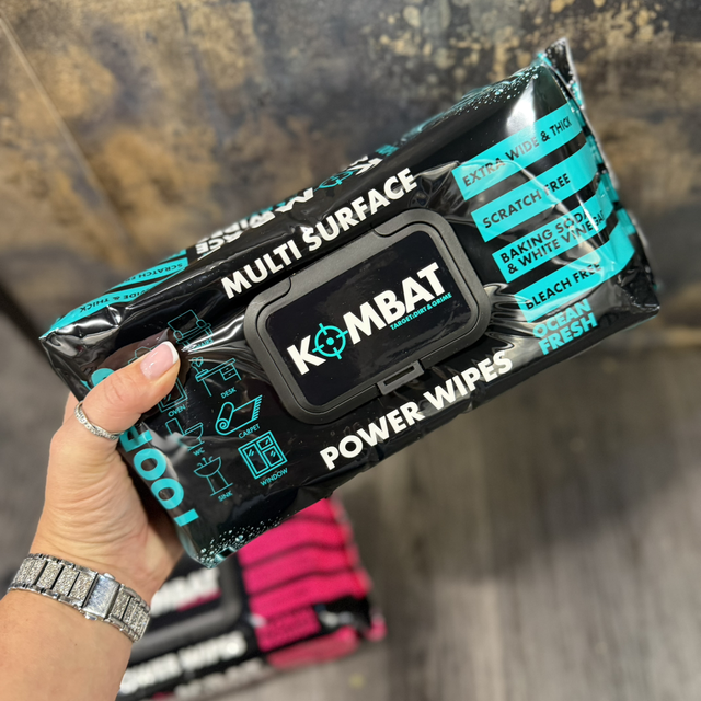 Kombat wipes blue