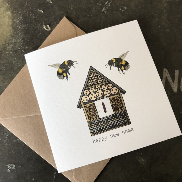 Card - new home - bee