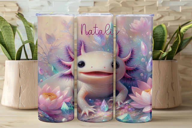 Persoanlised Cute Axolotl Tumbler