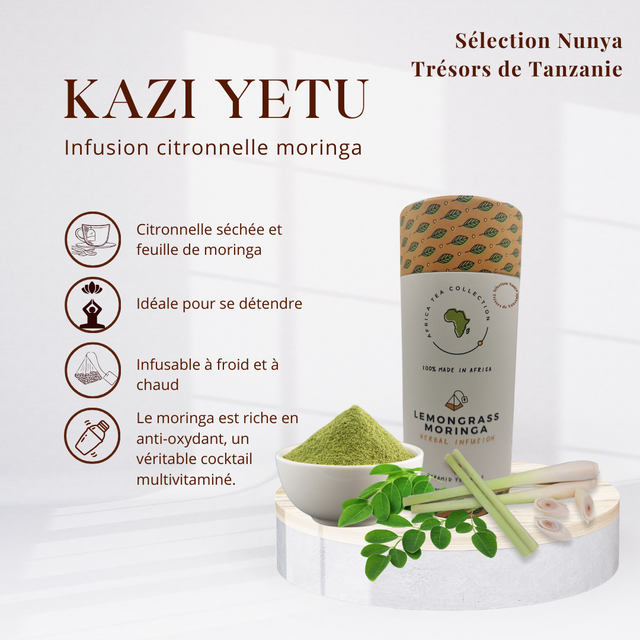 KAZI YETU Moringa citronnelle 