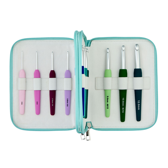 Knitpro Waves Crochet Hook Deluxe Set of 14 (2.0-12.0)