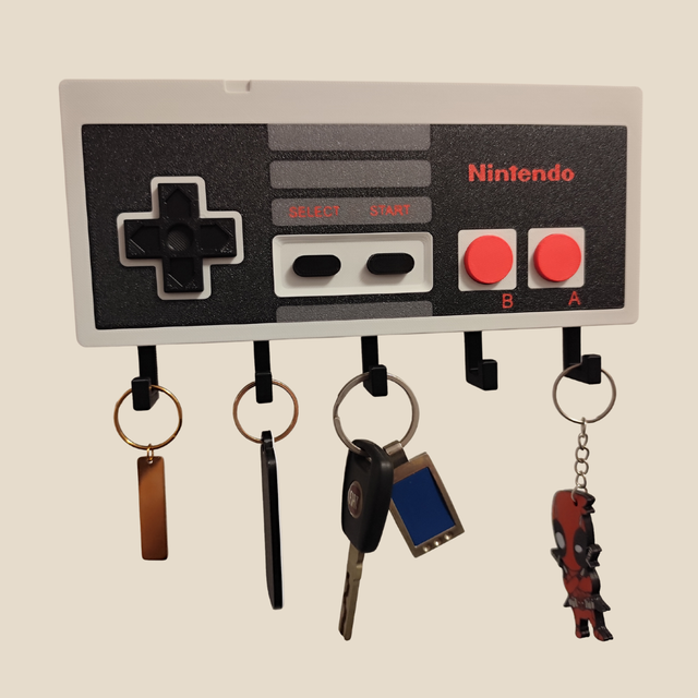 NES Key Hanger | Retro Gaming Key Hanger | Functional Retro Art | NES Controller