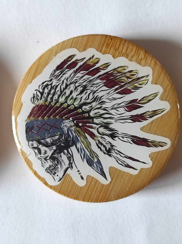 Décapsuleur tête de mort style shaman  magnétique frigo