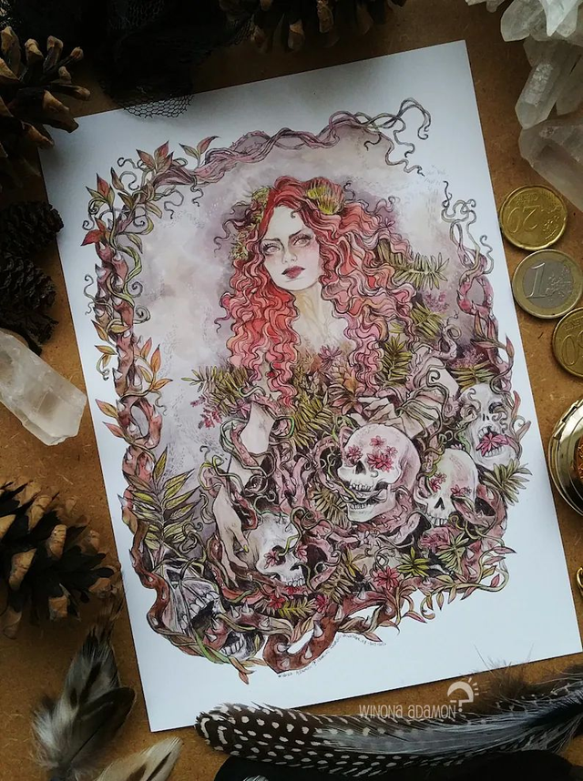 Thorny Plants Witch - carte A5 