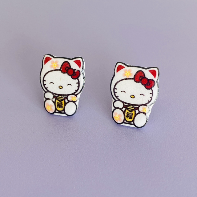 Boucles d’oreilles Maneki Kitty