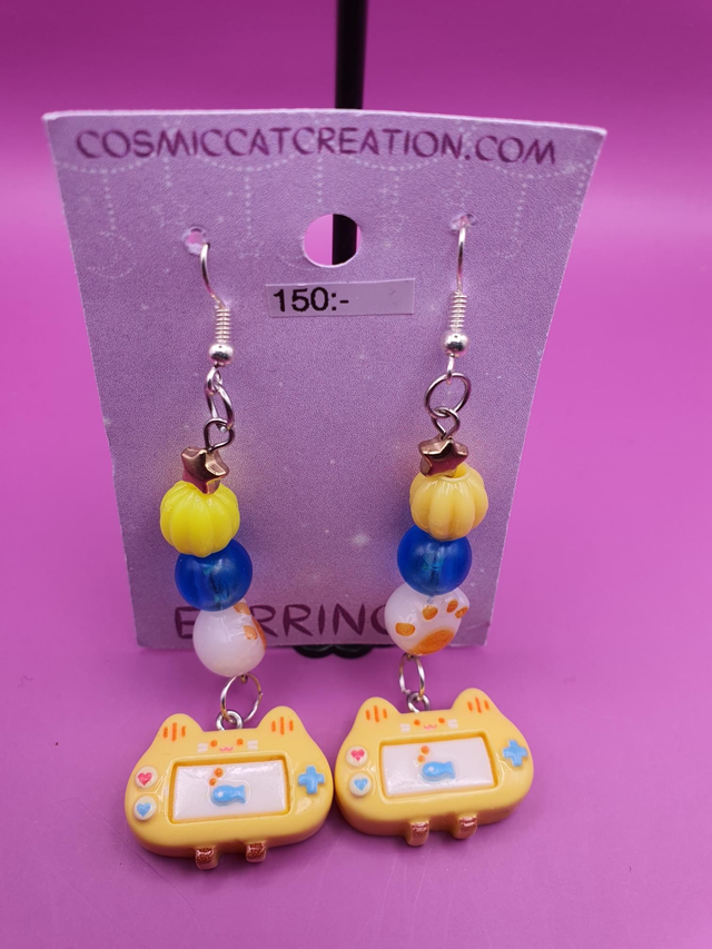 Earrings Kitty Console Yellow 