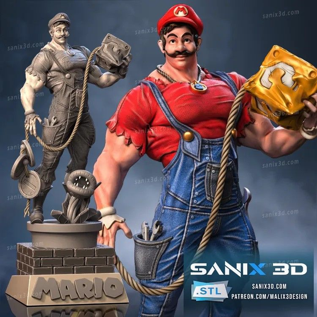 STATUE SUPER MARIO série gaming