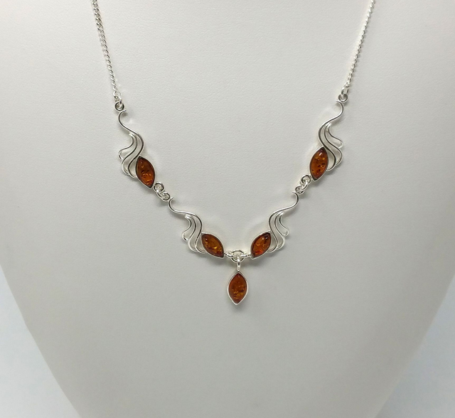 COLLIER AMBRE VERITABLE ARGT 925/1000 43 CM 6.17 g 3170515