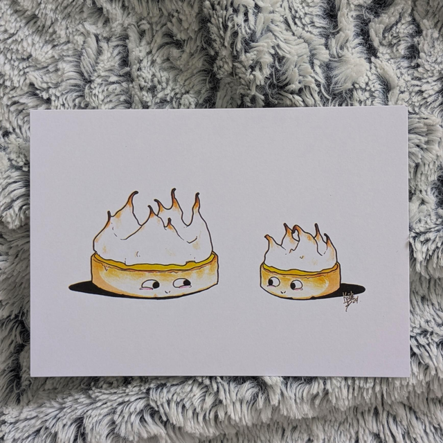 Carte postale tartes citron