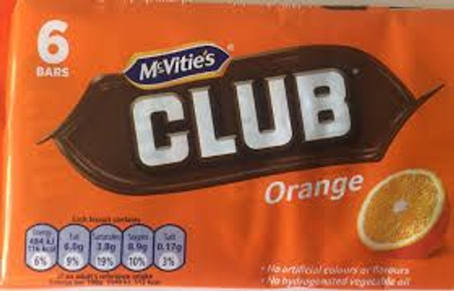 McVitie's Club Orange 6x132g