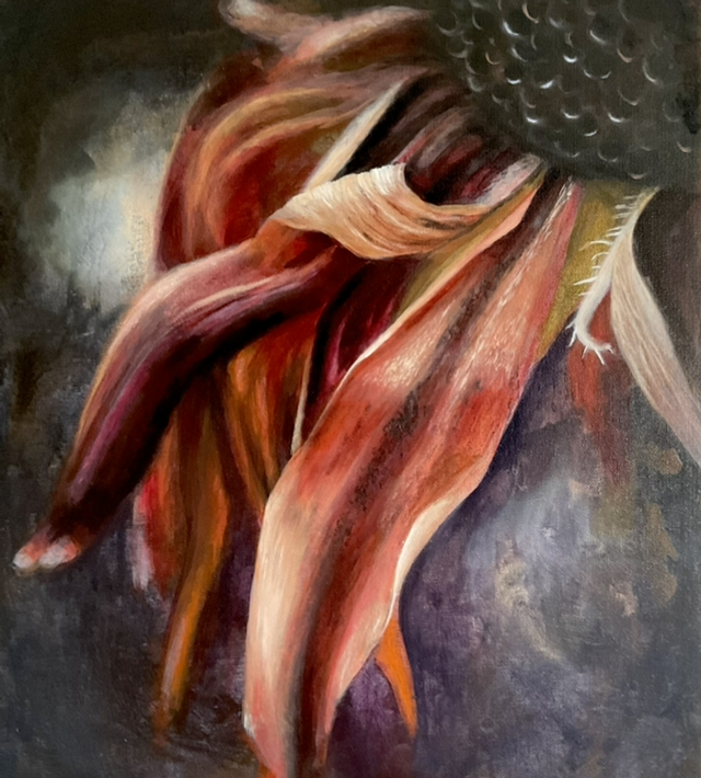 Original study in oils, Echinacea