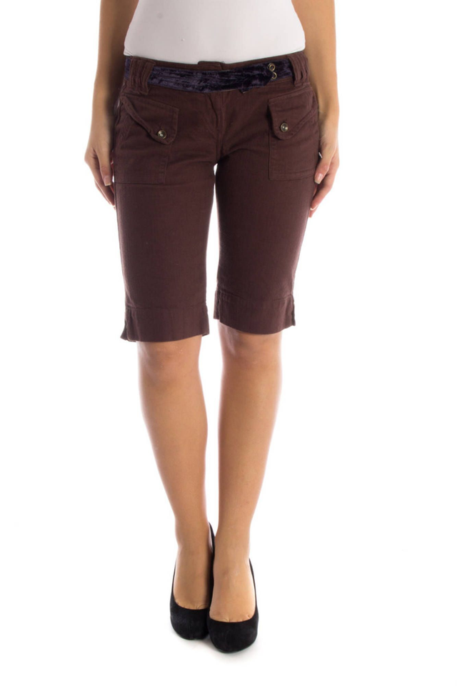 DATCH PANTALONE BERMUDA DONNA MARRONE
