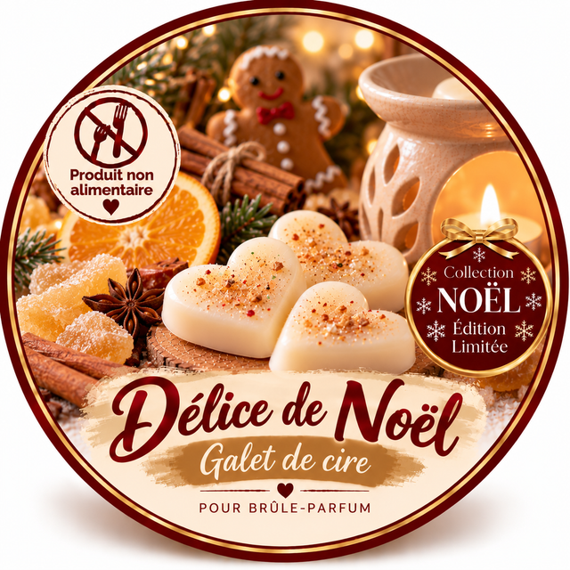 Galet de cire - Délice de Noël