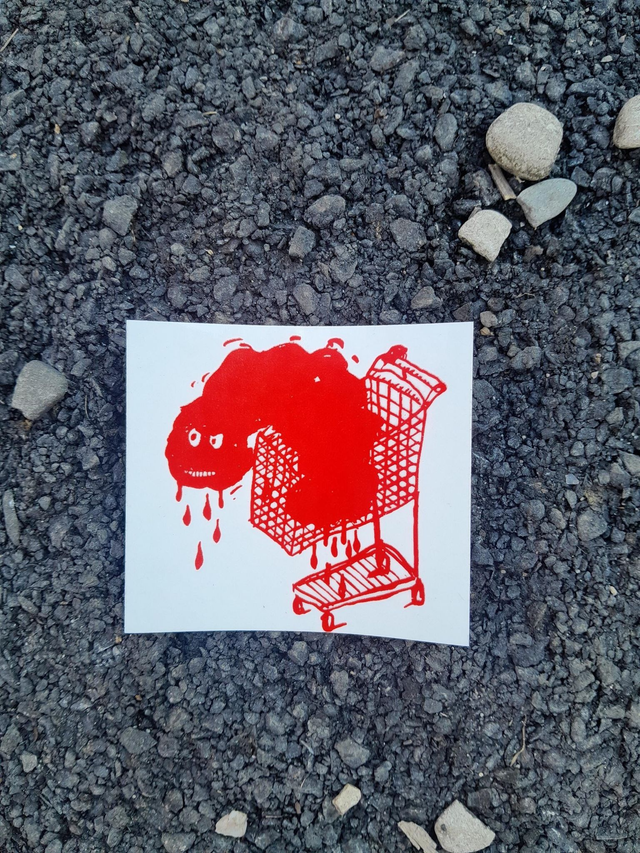 Einkaufswagen Sticker