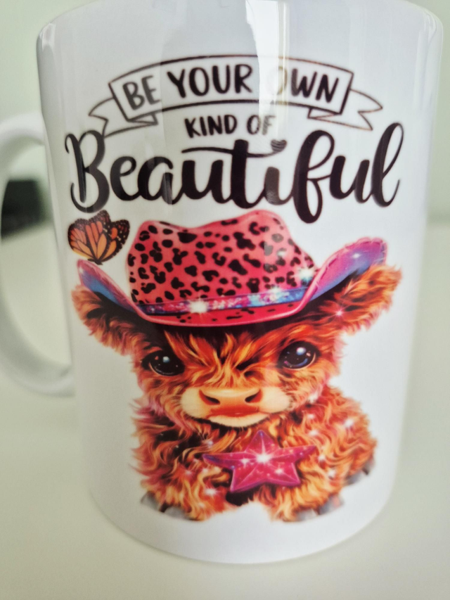 Be Your Own Kind Of Beautiful Highland Cow Mug