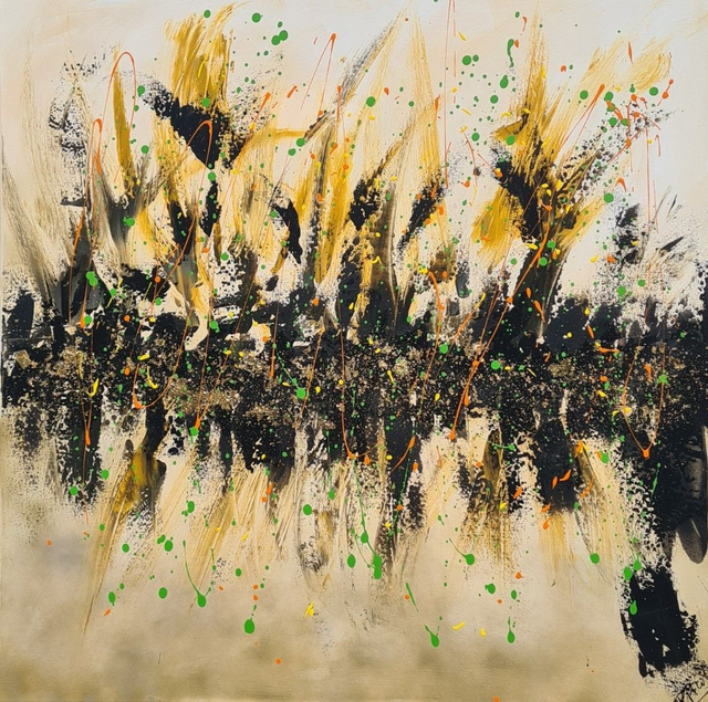 PYROTECHNIQUE 4 - 100 X 100 cm