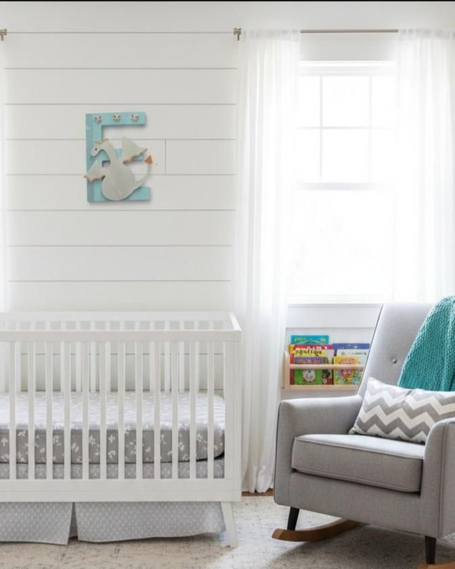 Lettre Initiale Murale Personnalisée (Bois ou Acrylique) - Cadeau de Naissance Unique