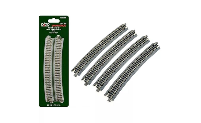 4 rails courbes R718-15° kato 20-150 N