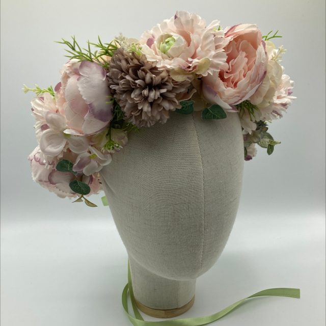 A-08 Faux Flower Crown