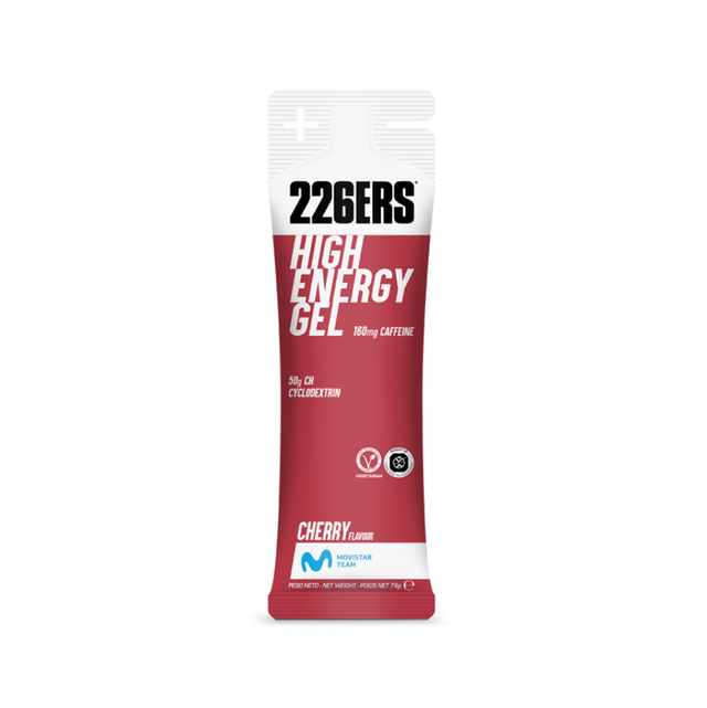 HIGH ENERGY GEL 76g CEREZA - 160 mg CAFEÍNA 