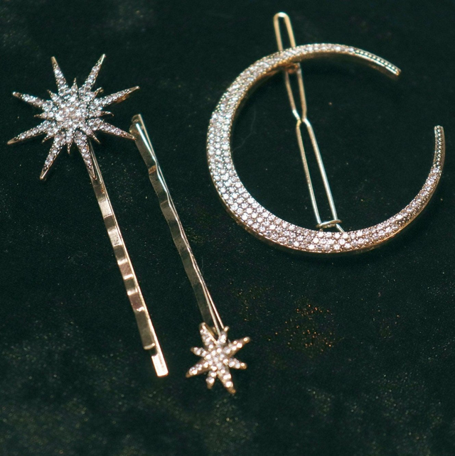 Barrette • Stars &amp; Moon