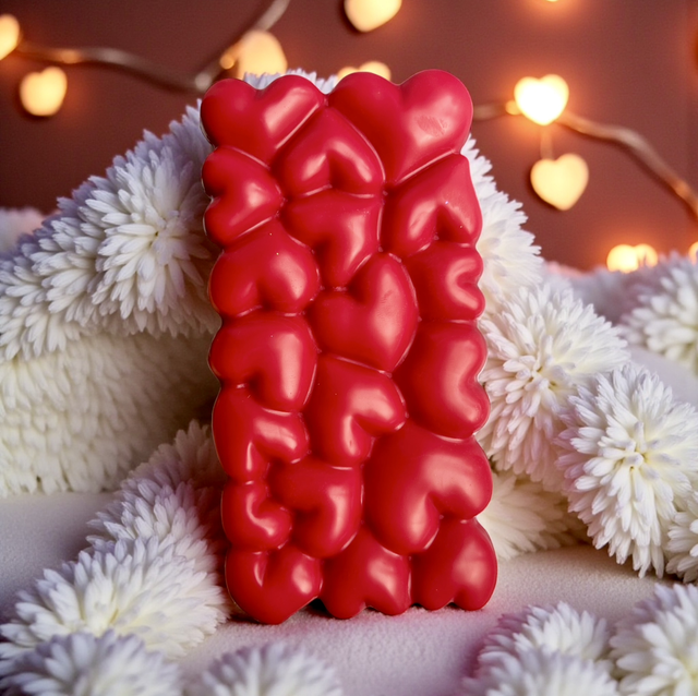 Tablette fondante cœur cerise