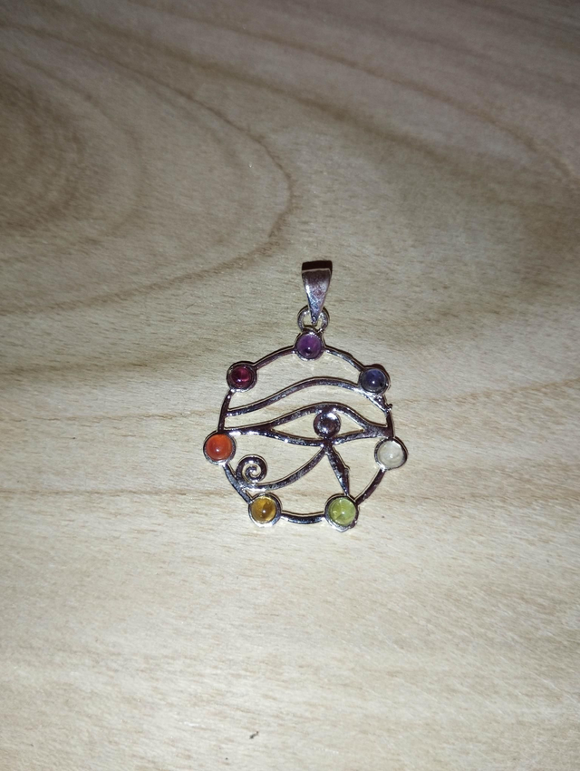 Pendentif 7 chakras oeil