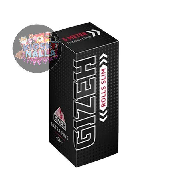 Gizeh Black Rolls Slim 5m